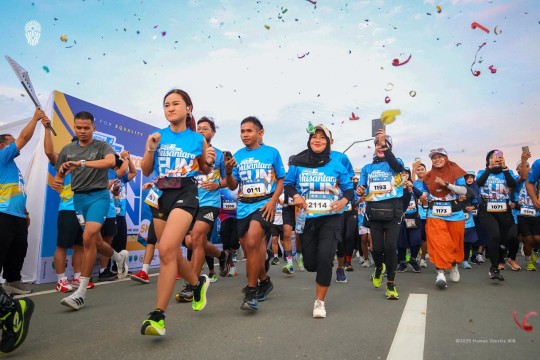 Nusantara Sehat : Otorita IKN Bersama Media Kaltim Gelar Nusantara Fun Run