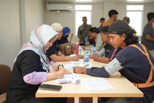 Lindungi Pekerja IKN dari Ancaman COVID-19, Otorita IKN Laksanakan Imunisasi Covid-19 di HPK