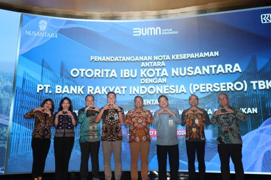 Teken Nota Kesepahaman dengan BRI, Otorita IKN Dukung Digitalisasi Perbankan di Nusantara