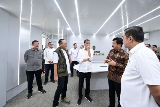 Presiden RI Tinjau Command Center Tahap I Ibu Kota Nusantara
