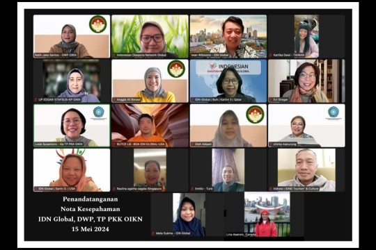 Dharma Wanita OIKN dan TP PKK OIKN Teken MoU dengan IDN-Global, Sepakati Kerjasama di Berbagai Bidang