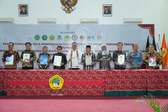 Otorita IKN dan 9 Perguruan Tinggi Indonesia Tandatangani Nota Kesepahaman untuk Kerja Sama di Bidang Pendidikan