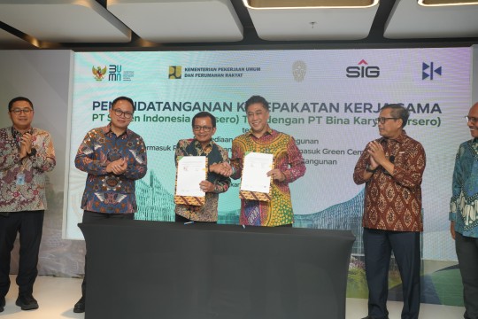 Bina Karya Sambut Positif Kerja Sama dengan SIG untuk Wujudkan Green Construction di IKN
