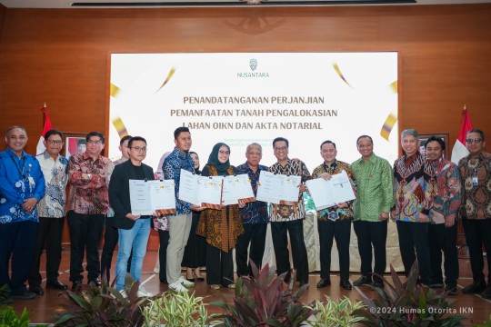 Penyempurnaan Proses Investasi, Otorita IKN Tandatangani Akta Notarial dengan Investor Pelopor Batch 3