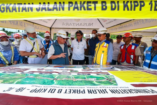 Basuki Tinjau Progres Pembangunan Jalan KIPP 1B-1C, Dorong Kualitas dan Ketepatan Waktu