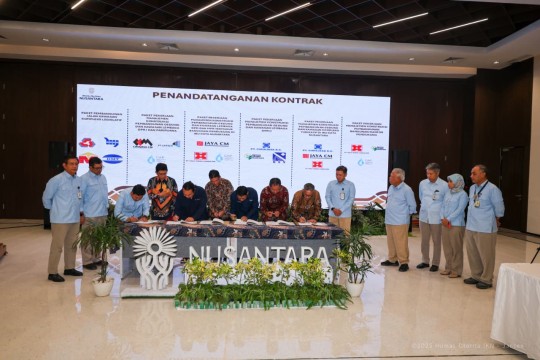 Pertegas Progres Pembangunan Tahap II, Otorita IKN Teken Enam Kontrak dan Gelar Pre-Construction Meeting Terintegrasi