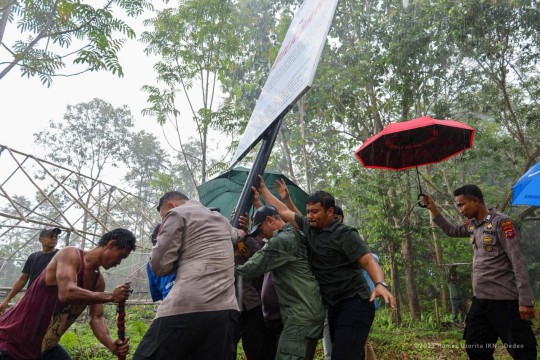 IKN Tegaskan Perlindungan Kawasan Hutan, Satgas Pasang Papan Larangan Aktivitas Ilegal di Tahura Bukit Soeharto